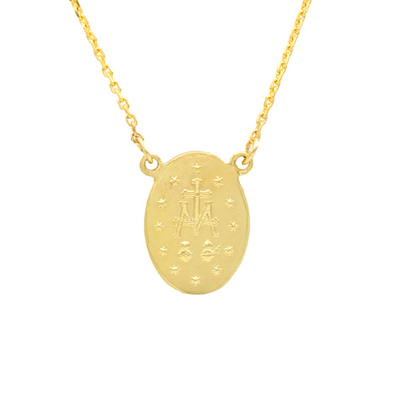 14k Miraculous Medallion Necklace