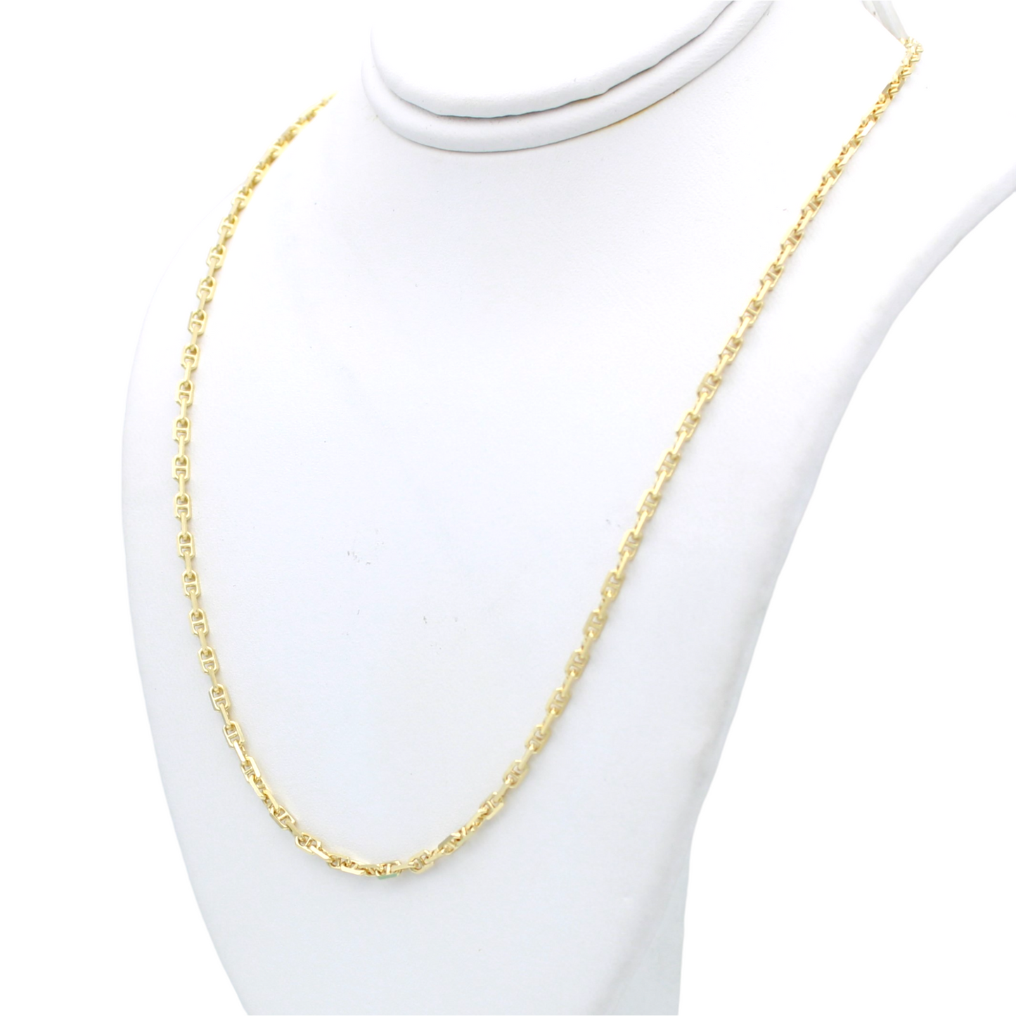 14k Alternating Anchor Link Chain - 2.05 mm