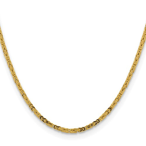 14k Byzantine Chains - 2.50 mm