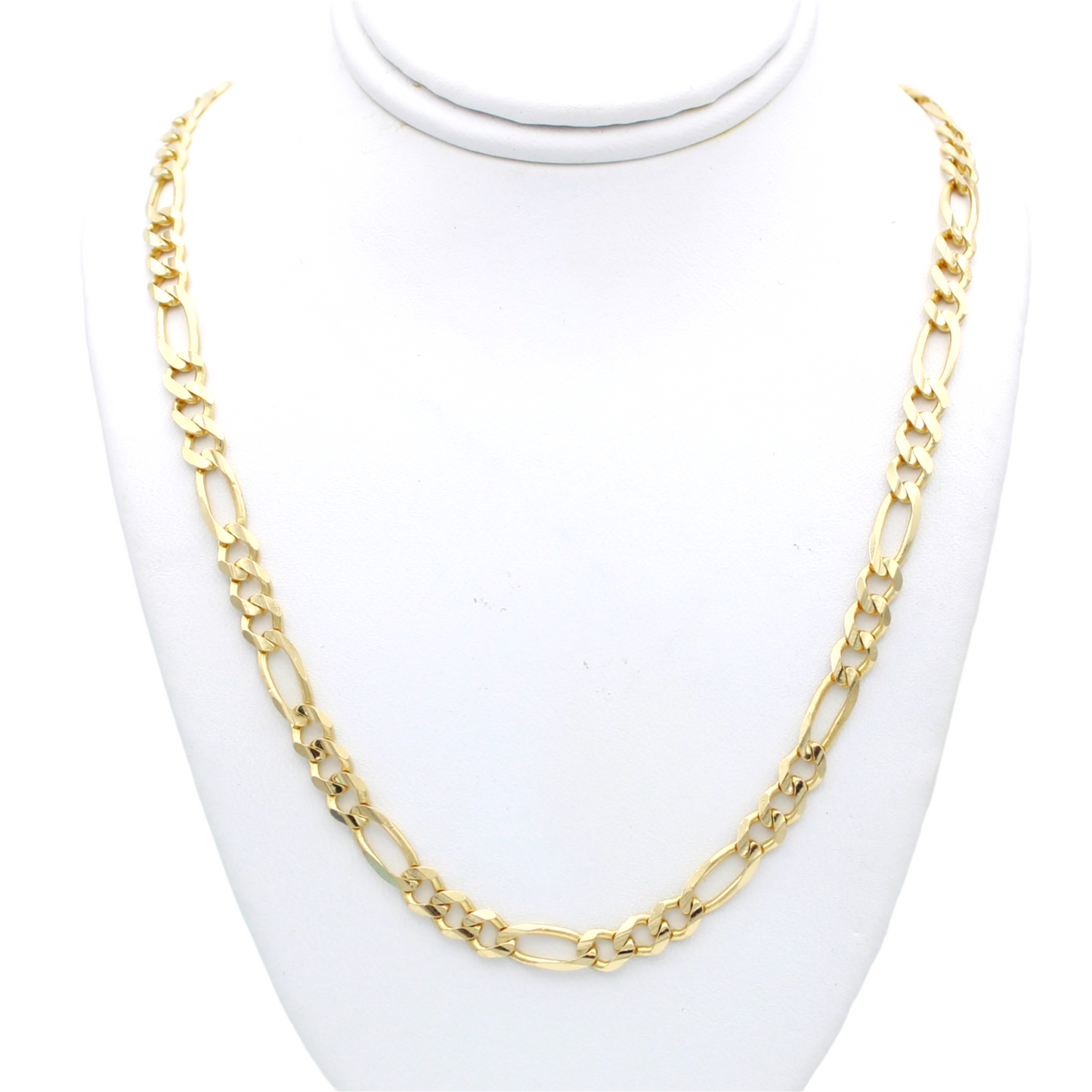 14k Concave Figaro Link Chain - 4.60 mm