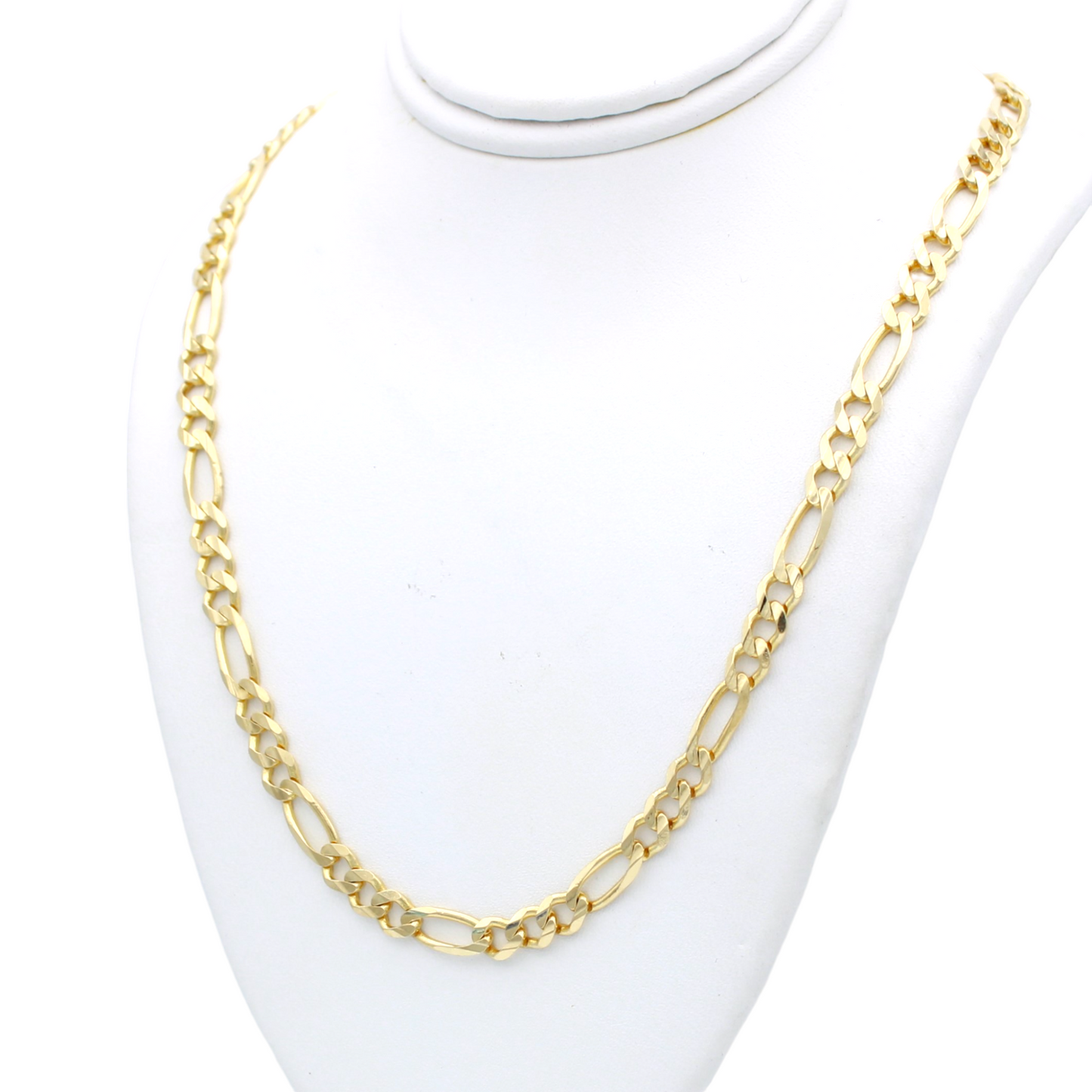 14k Concave Figaro Link Chain - 4.60 mm