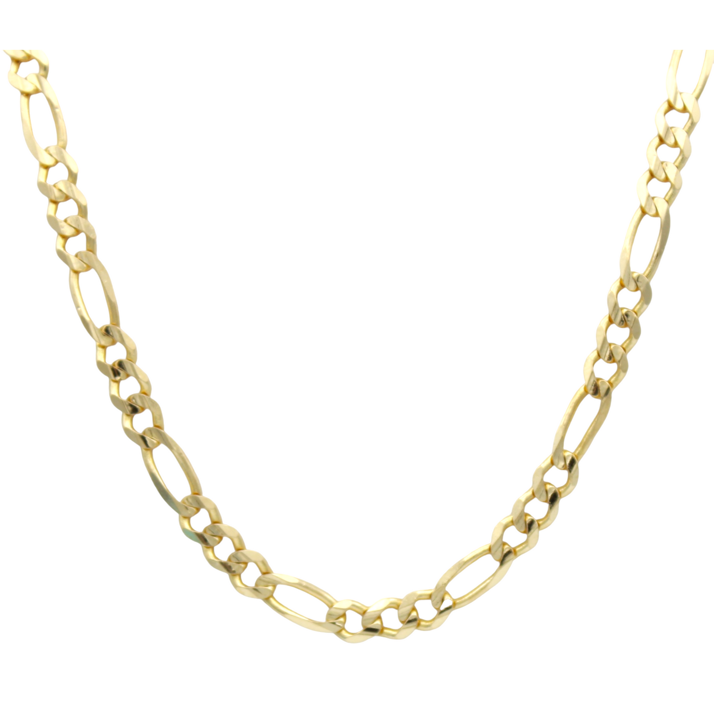 14k Concave Figaro Link Chain - 4.60 mm