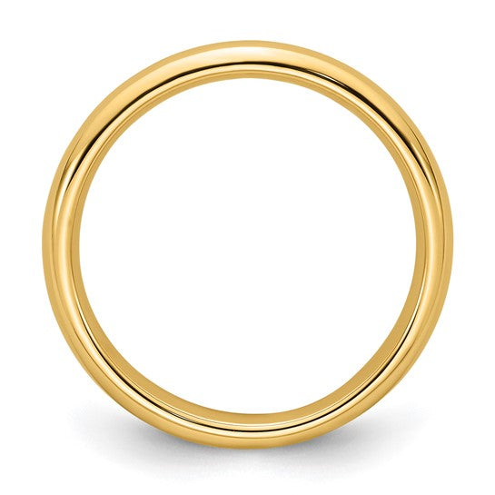 14k Half Round Comfort Fit Wedding Bands - 3.00 mm