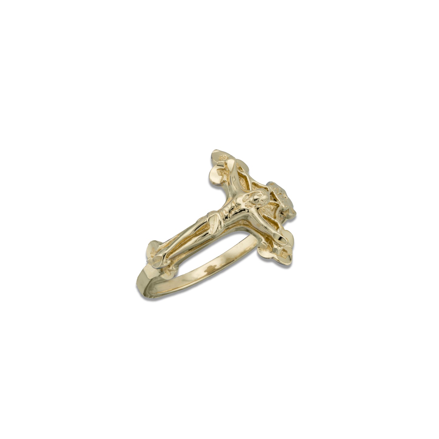 14k Yellow Gold Crucifix Ring