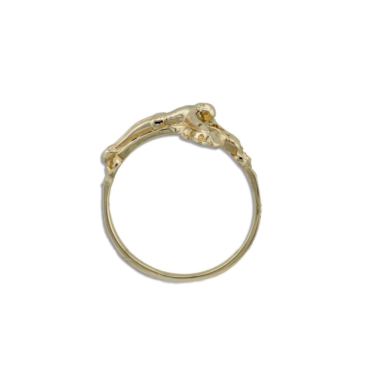 14k Yellow Gold Crucifix Ring