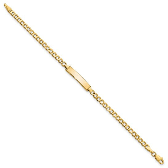 14k Curb Link ID Bracelet