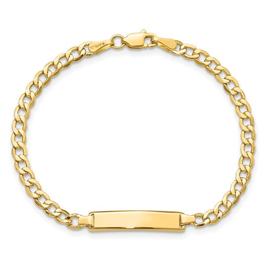 14k Curb Link ID Bracelet