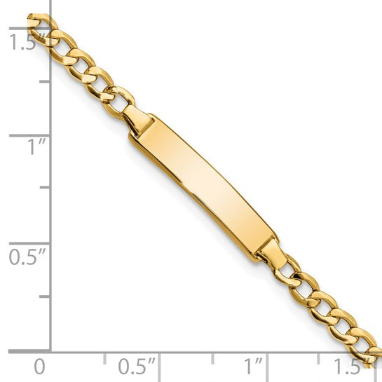14k Curb Link ID Bracelet