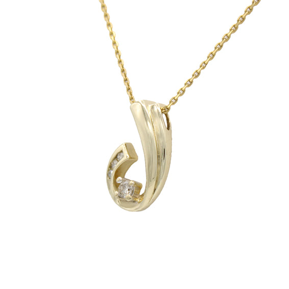 14k Diamond Pendant