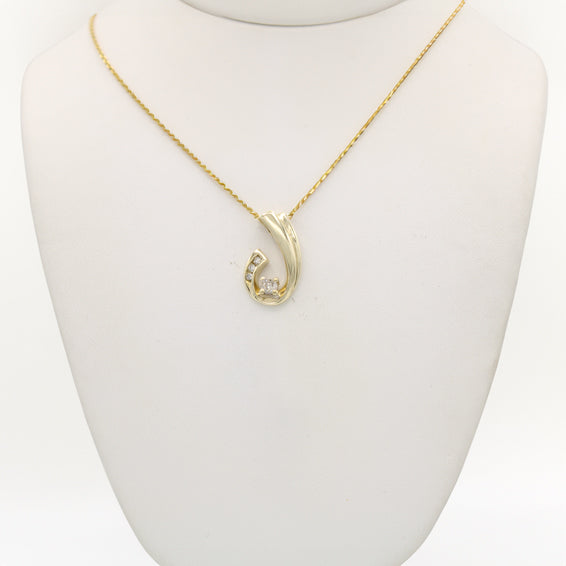 14k Diamond Pendant