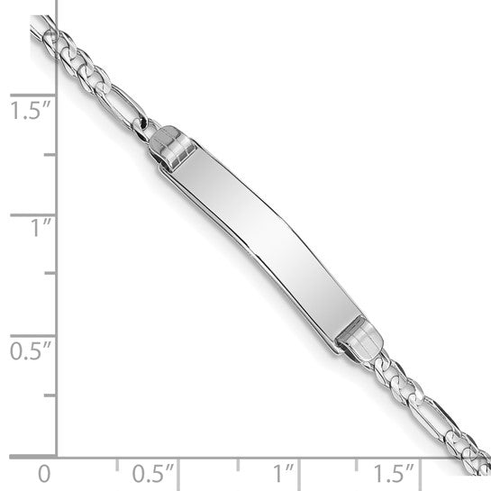 14k Figaro Link ID Bracelet