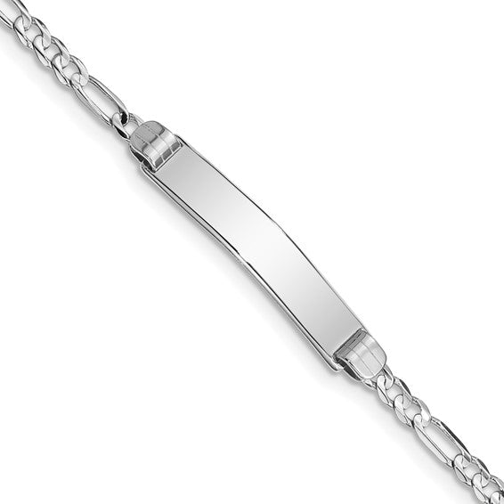 14k Figaro Link ID Bracelet