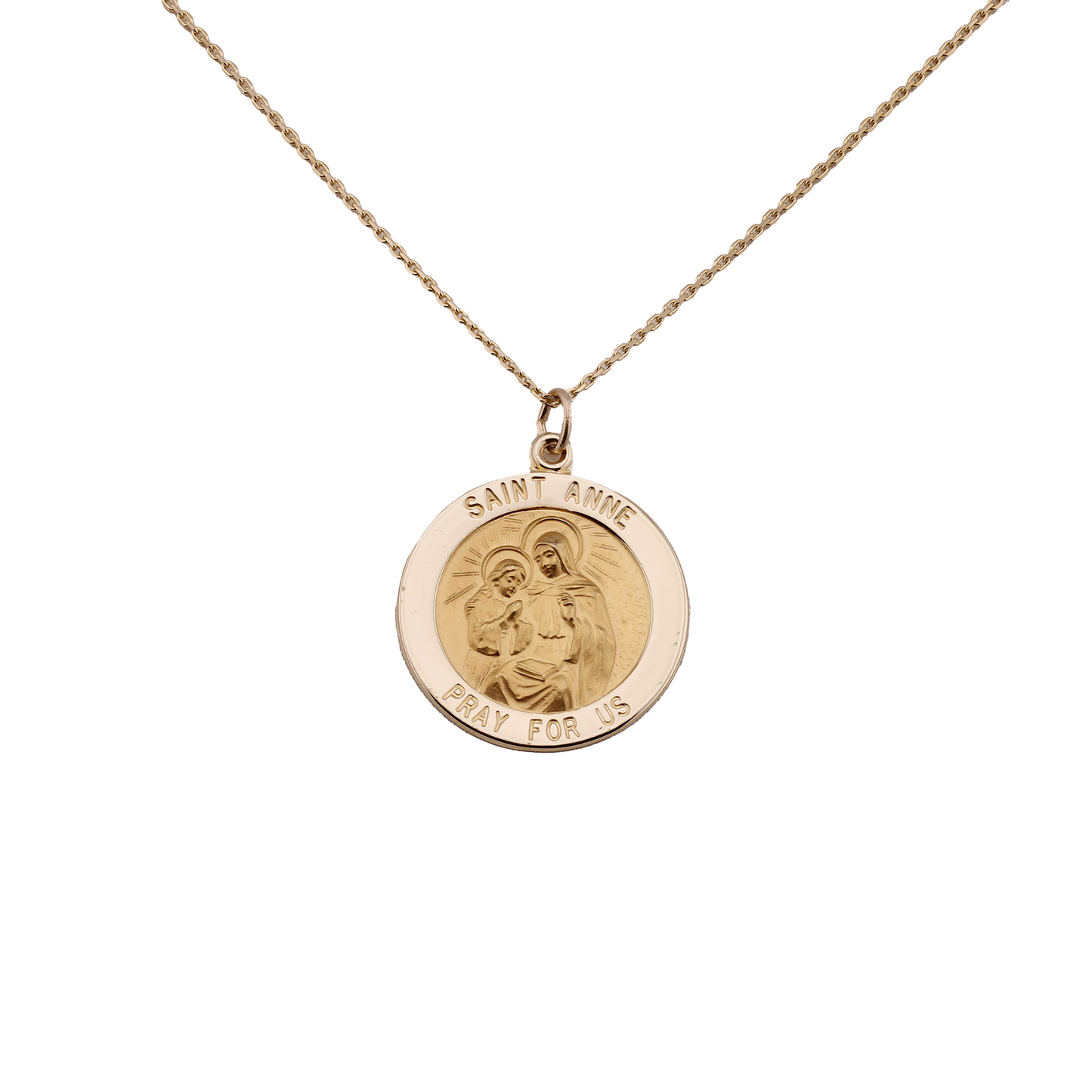 14k St. Anne Medallion - 22 mm