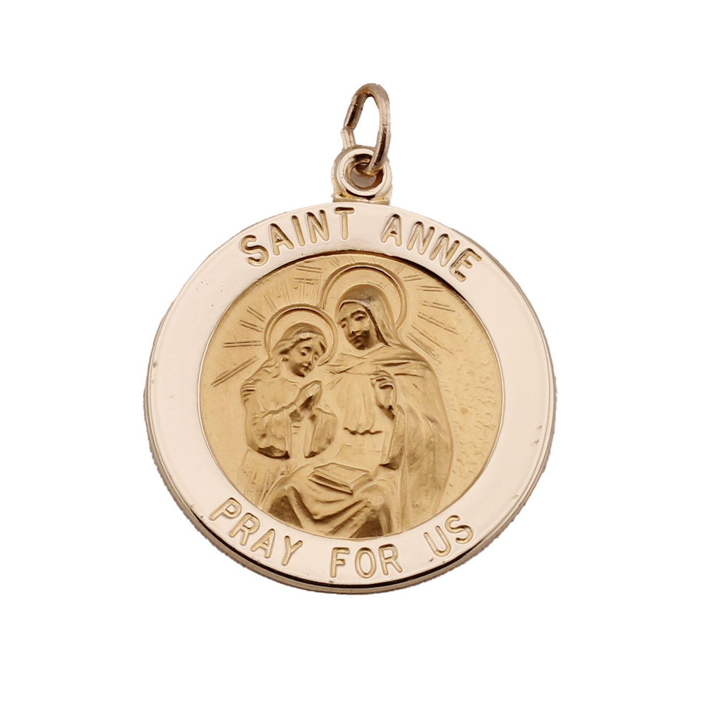 14k St. Anne Medallion - 22 mm