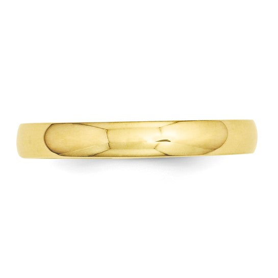 14k Half Round Standard Wedding Bands - 3.00 mm
