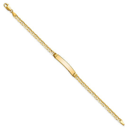 14k Anchor Link ID Bracelet
