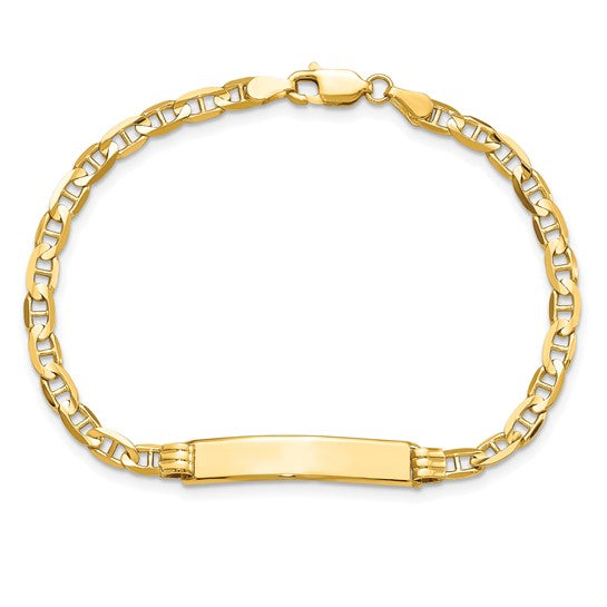 14k Anchor Link ID Bracelet