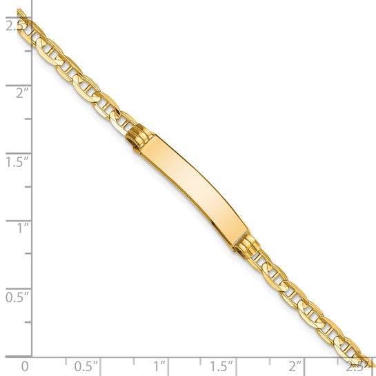 14k Anchor Link ID Bracelet