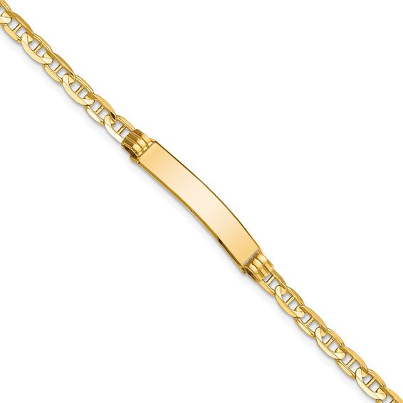 14k Anchor Link ID Bracelet