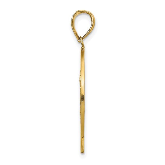 14k St. Christopher Medallion 25 mm