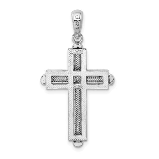 Sterling Silver Polished Cross Pendant