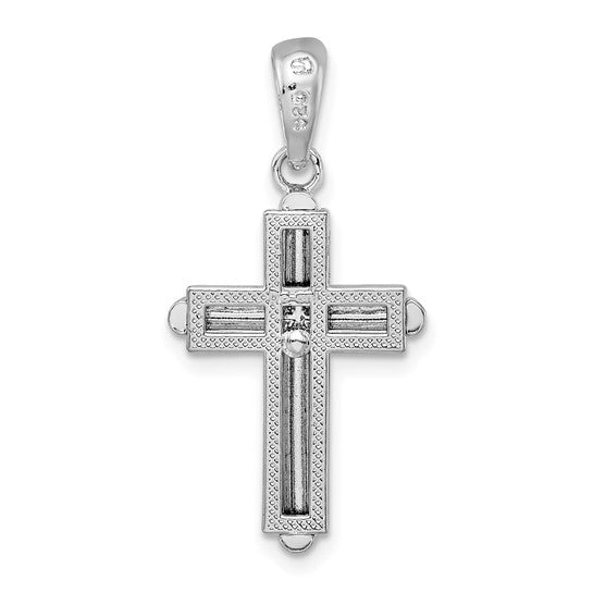 Sterling Silver Polished Cross Pendant