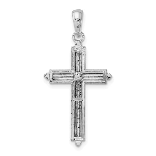 Sterling Silver Polished Cross Pendant
