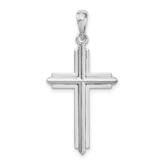 Sterling Silver Polished Cross Pendant