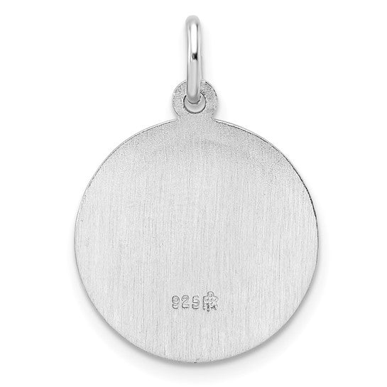 Sterling Silver Polished St. Michael Medallion - 20.9 x 18 mm