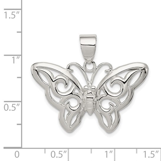 Sterling Silver Butterfly Pendant