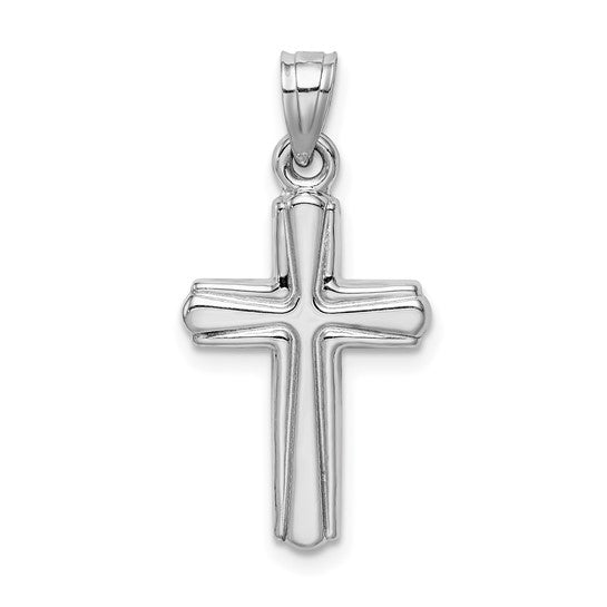 Sterling Silver Polished Crucifix Pendant