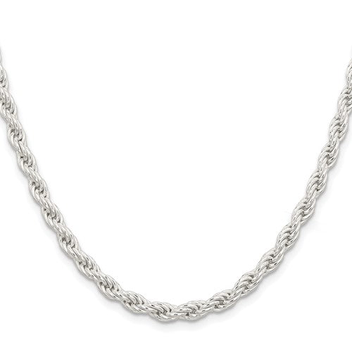 Sterling Silver Solid Rope Chains - 5.00 mm