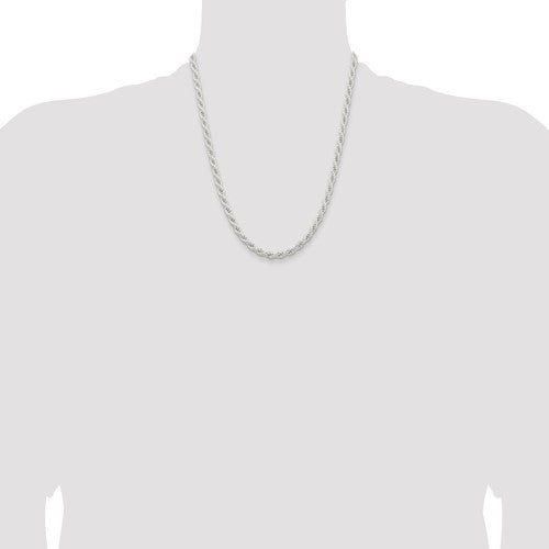 Sterling Silver Solid Rope Chains - 5.00 mm