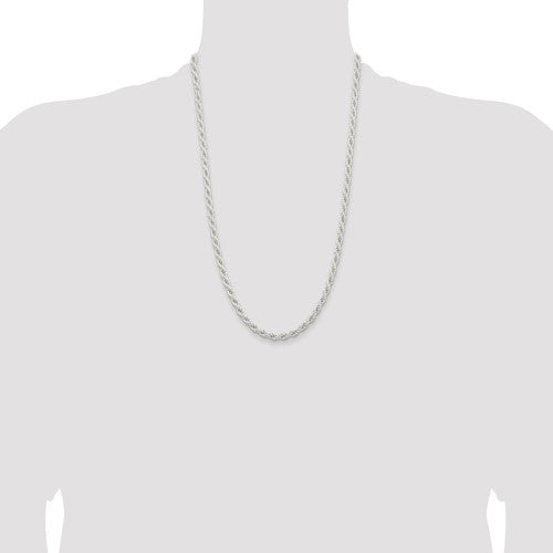 Sterling Silver Solid Rope Chains - 5.00 mm