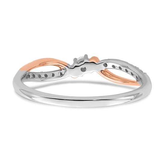 14k Two-Tone Polished Fancy Diamond Ring