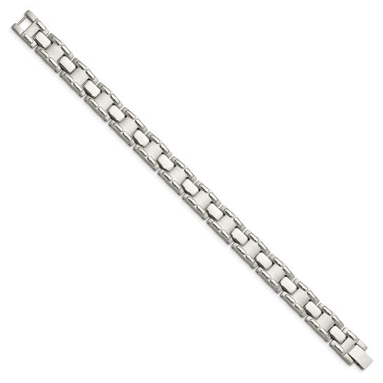 Stainless Steel Brushed & Polished Link Bracelet