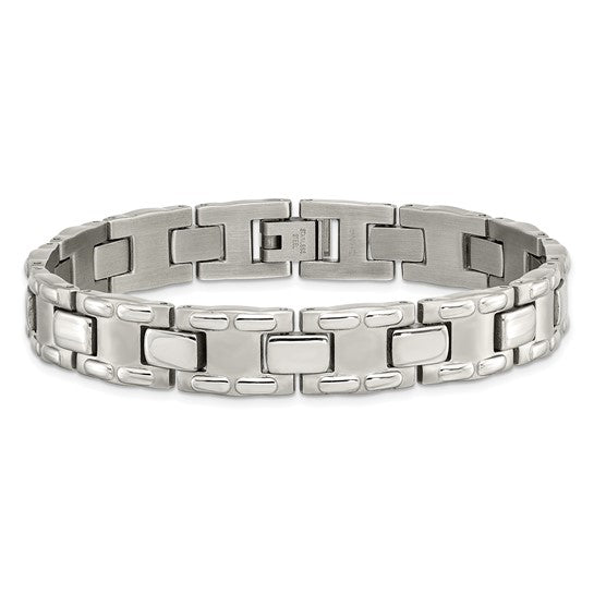 Stainless Steel Brushed & Polished Link Bracelet