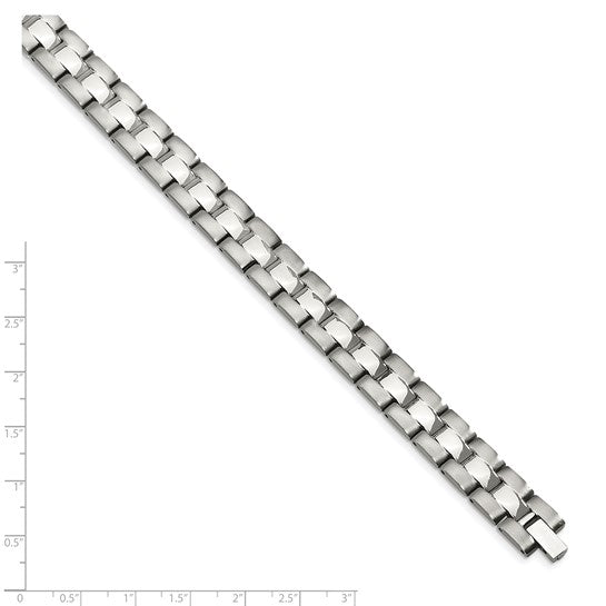 Stainless Steel Brushed & Polished Link Bracelet