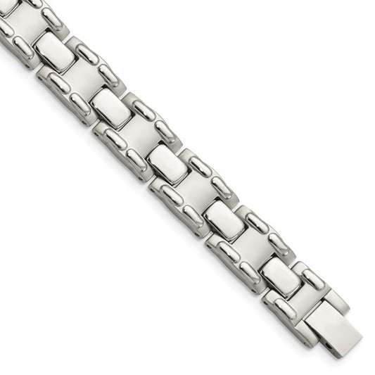 Stainless Steel Brushed & Polished Link Bracelet