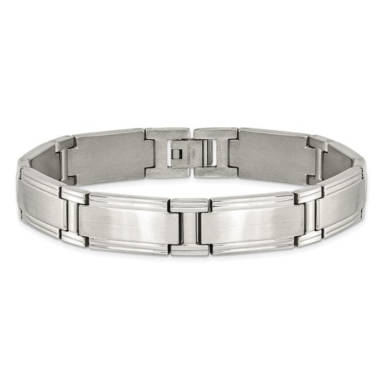 Stainless Steel Brushed & Polished Link Bracelet