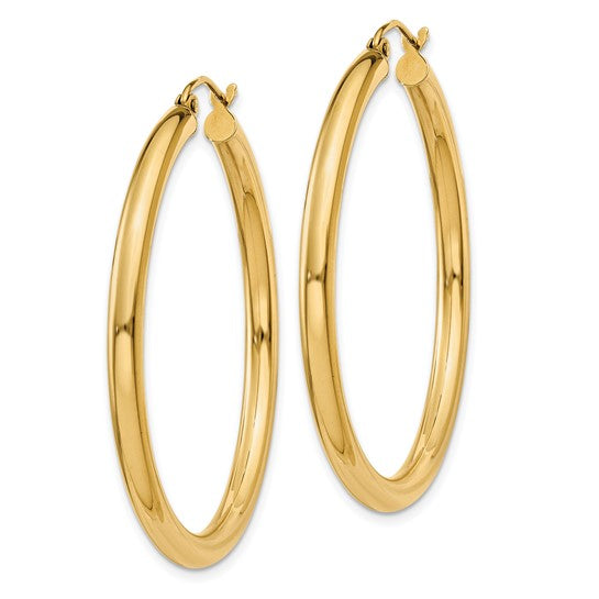 14k Classic Hoop Earrings - 40mm