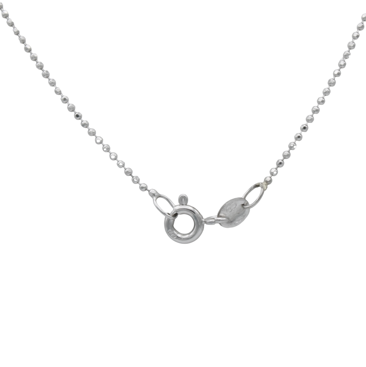 14k White Bead Chain 1.00 mm