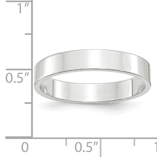 14k Flat Lightweight Wedding Bands - 4.00 mm