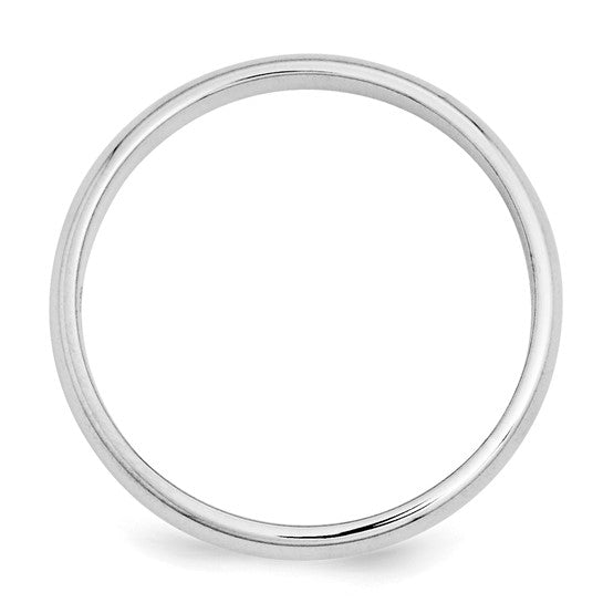 14k Half Round Standard Wedding Bands - 3.00 mm