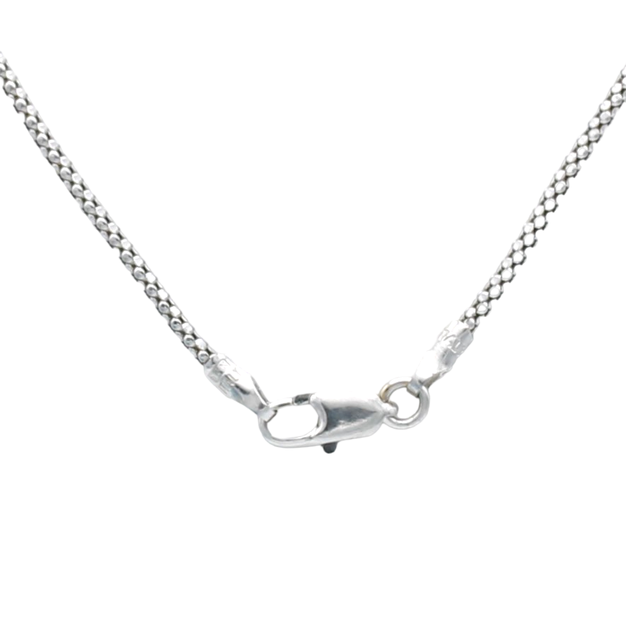 14k White Popcorn Chain 1.30 mm