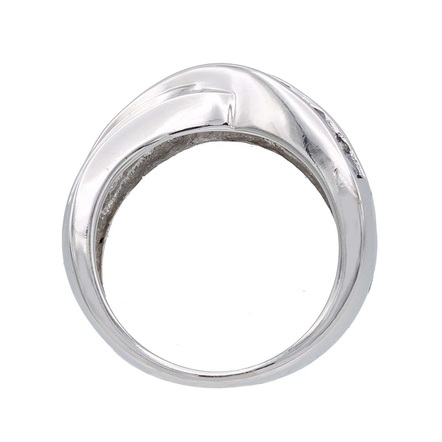 14k White Gold Diamond & Lavender Quartz Fancy Style Ring - 0.32ct TDW