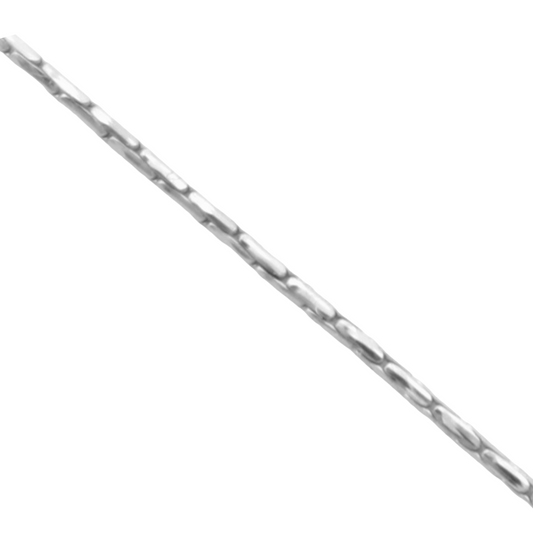 14k White Boxed Snake Chain - 0.80 mm