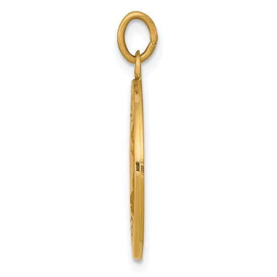 14k St. Theresa Medallion - 26 mm