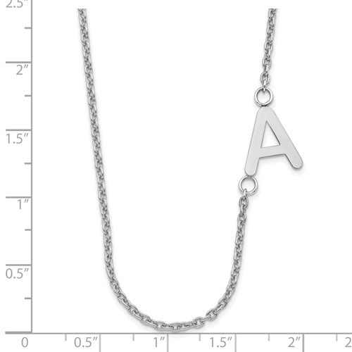 Offset Initial Necklace