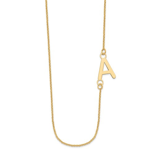 Offset Initial Necklace